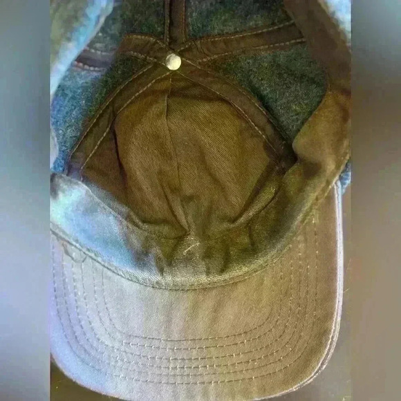 Vtg Calvin‎ Klein Wool Fitted Flex Fit Style Hat Cap Leather Brim Fits Sm/Md - Picture 4 of 5